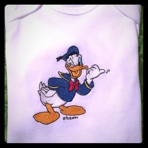 A Long Sleeve Donald Duck Onesie